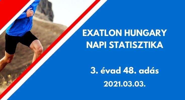 exatlon hungary napi statisztika, 3. évad 48. adás, 2021.03.03