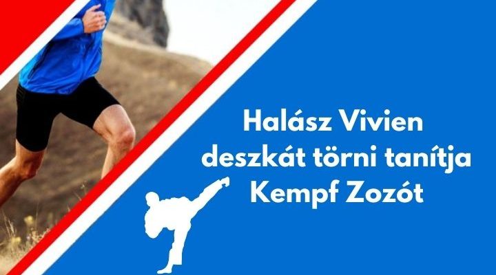 Halász Vivien deszkát törni taníja Kempf Zozót