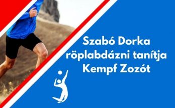 Szabó Dorka röplabdázni tanítja Kempf Zozót