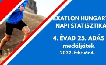 exatlon statisztika 4. évad 25 adás medáljáték