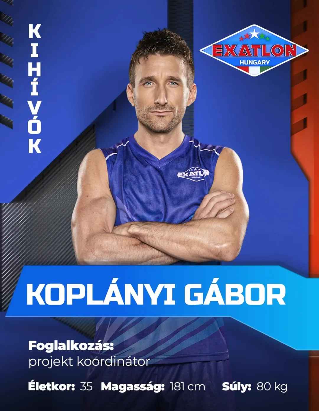 Koplányi Gábor Exatlon adatlap