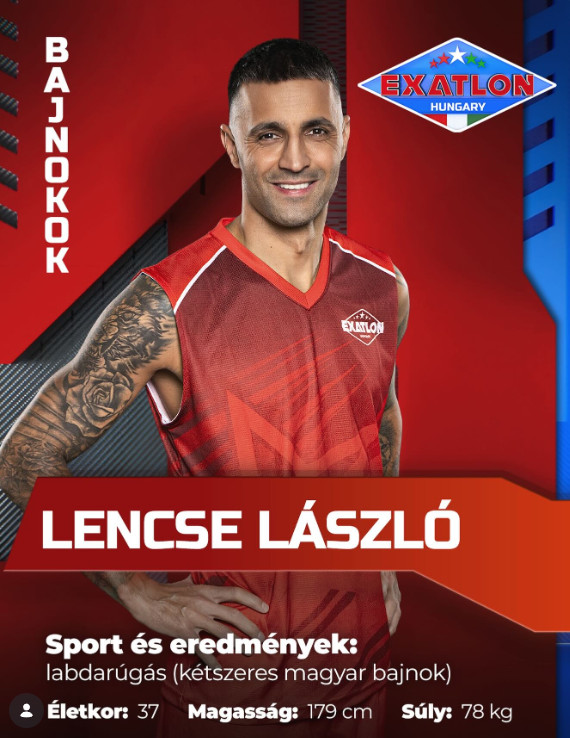 Lencse László Exatlon adatlap