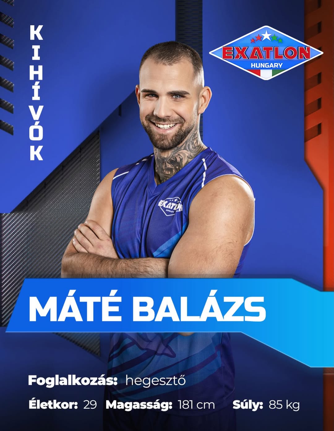 Máté Balázs exatlon adatlap
