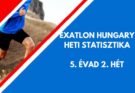 exatlon statisztika 5. évad 2. hét